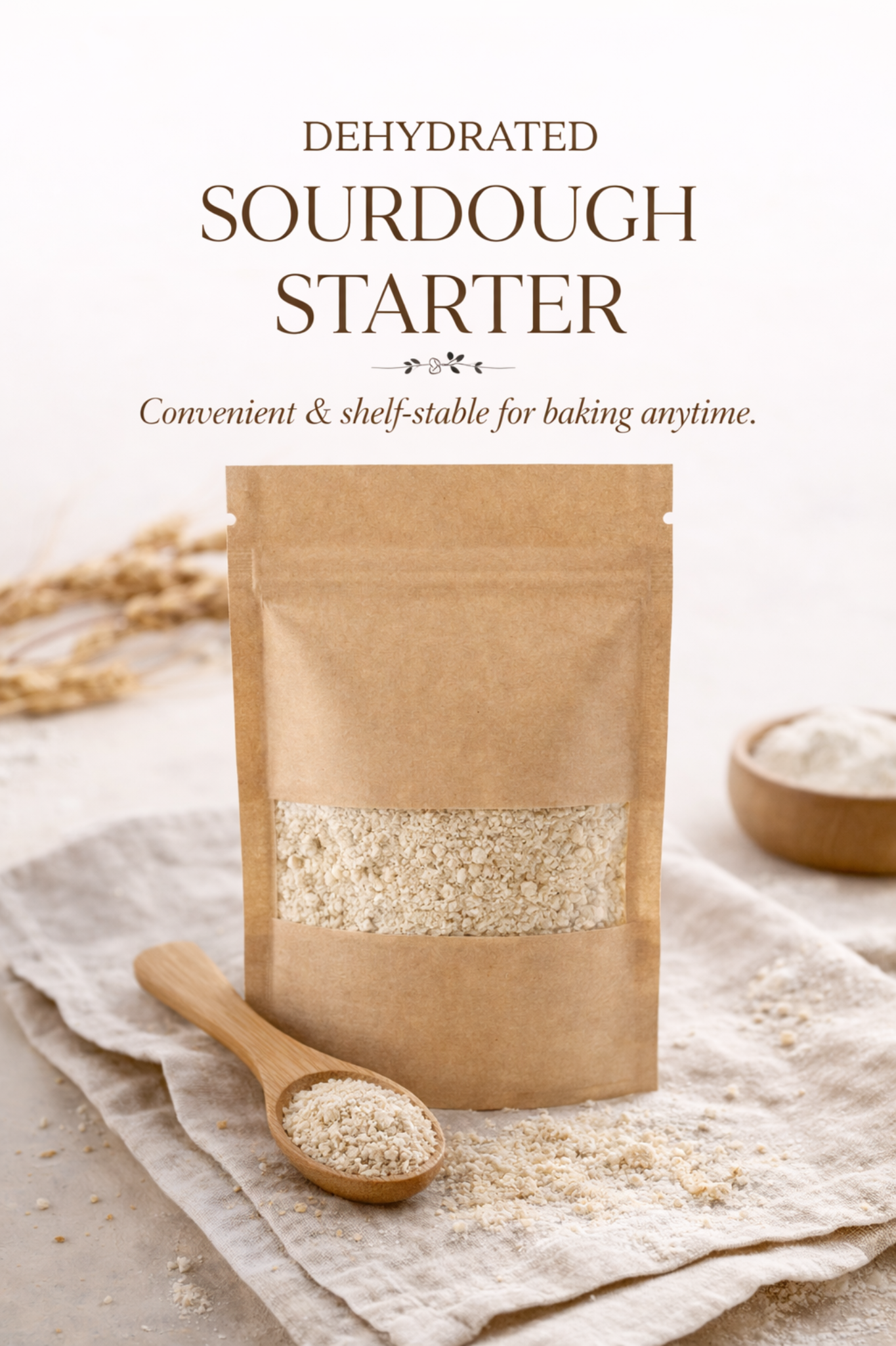 Dehydrated sourdough starter